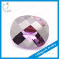 wholesale cushion shape D-violet color cz jewellery
